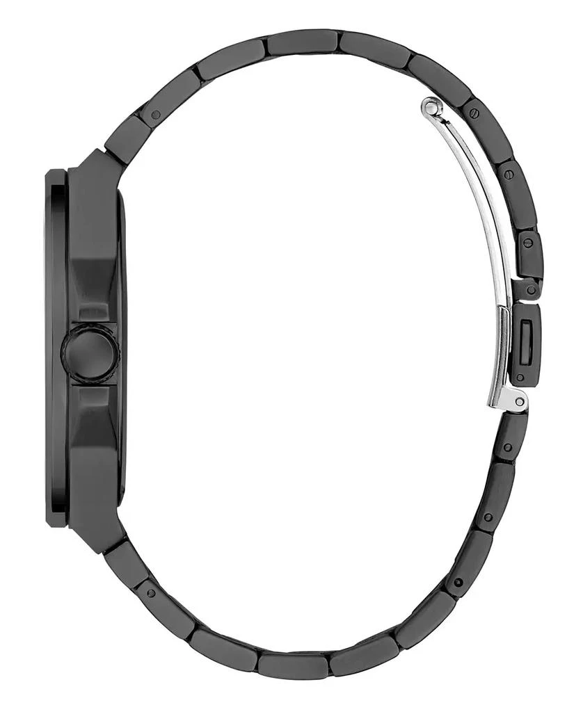 GUESS Men's Analog Black Stainless Steel Watch 44mm 2