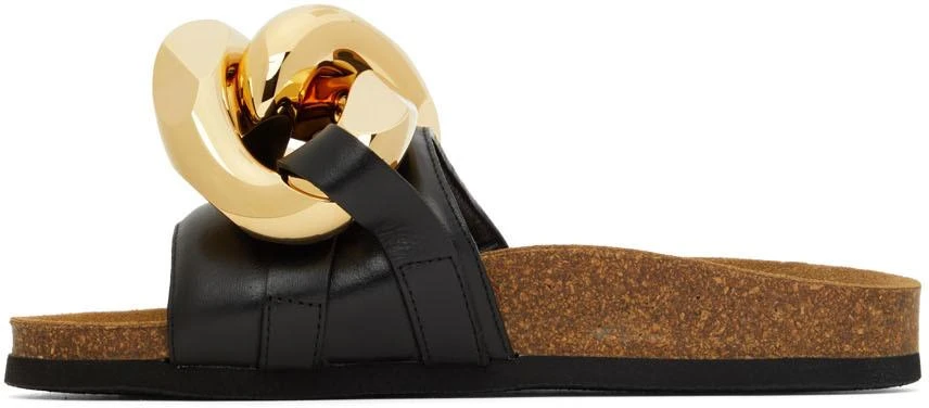 JW Anderson Black Chain Slides 3
