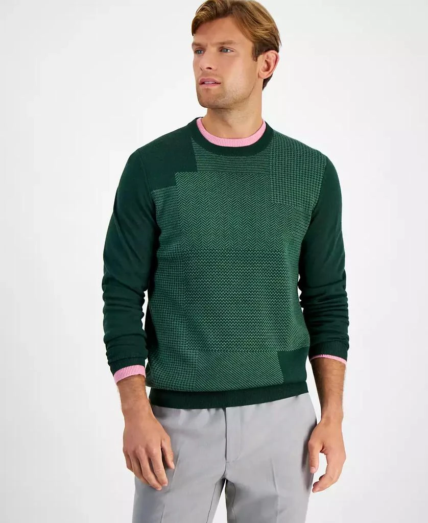 Club Room Men's Colorblocked Merino Wool Sweater, Created for Macy's 1