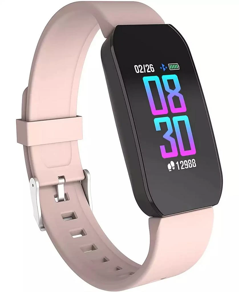 iTouch Unisex Blush Silicone Strap Active Smartwatch 1