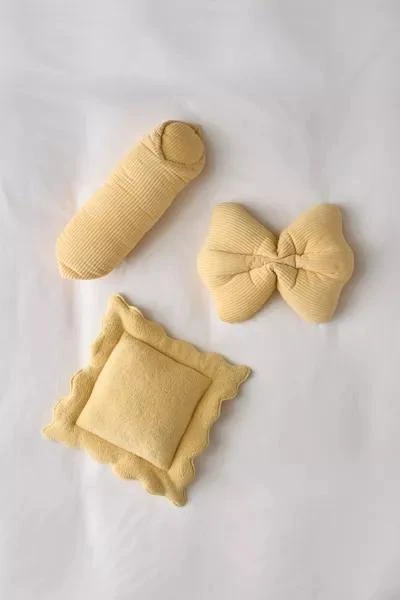 Urban Outfitters Pasta Shape Plush Textural Throw Pillow 4