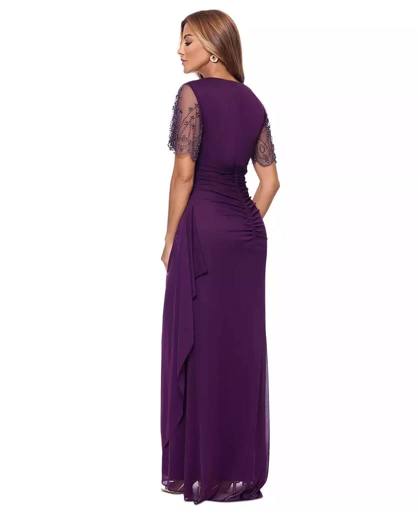 XSCAPE Women's Lace-Sleeve Gown 3