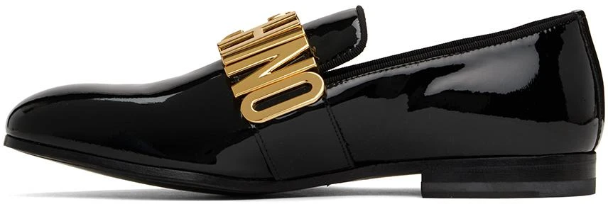 Moschino Black Maxi Lettering Loafers 3