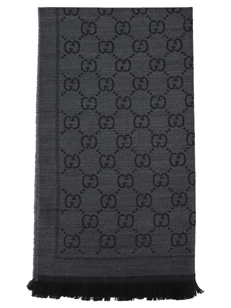 Gucci Gucci GG Jacquard Pattern Knitted Scarf 1