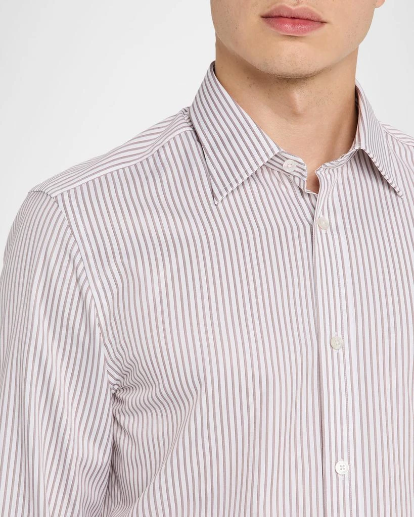 Dunhill Men's Cotton Pinstripe Modern-Fit Sport Shirt 5