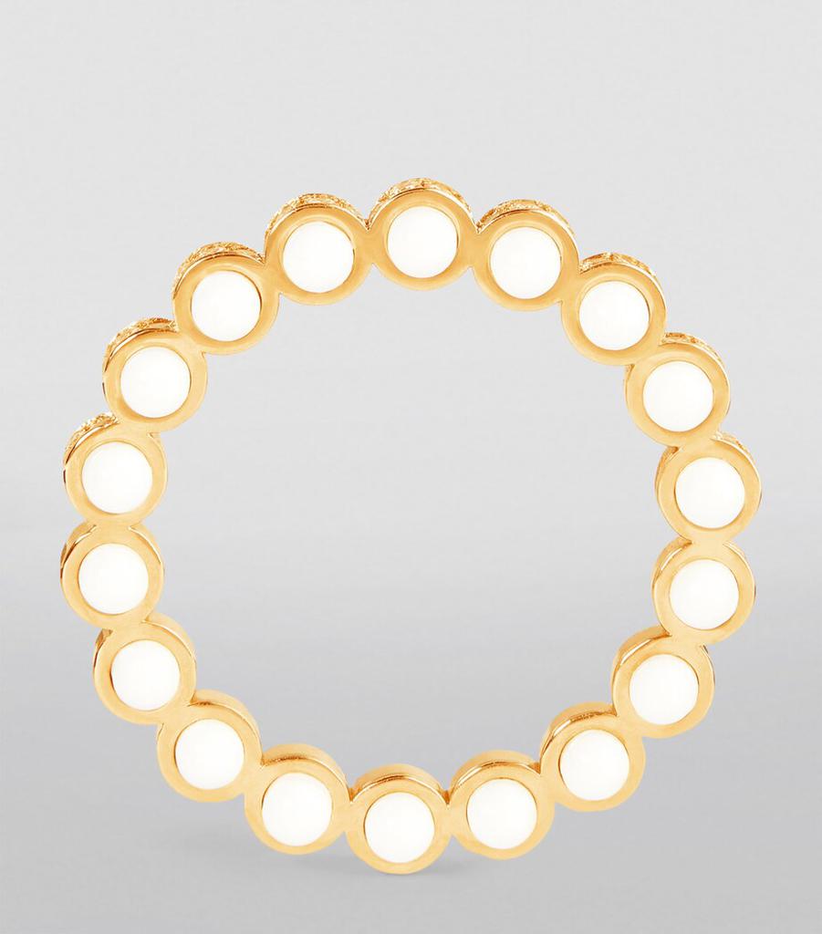 L'ATELIER NAWBAR Yellow Gold, Diamond and Enamel The Hydrogen Ring