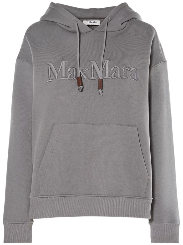 'S MAX MARA Agre Cotto Jersey Logo Hooded Sweatshirt