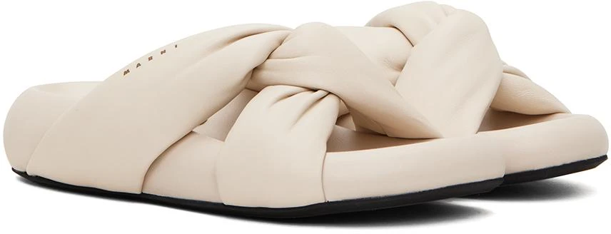 Marni Off-White Tie Sandals 4