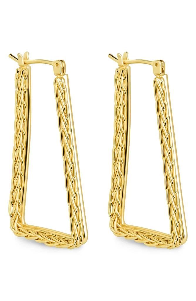 Sterling Forever Marilyn Braided Hoop Earrings