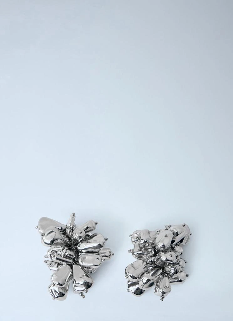 Dries Van Noten Sculptural Metal Earrings