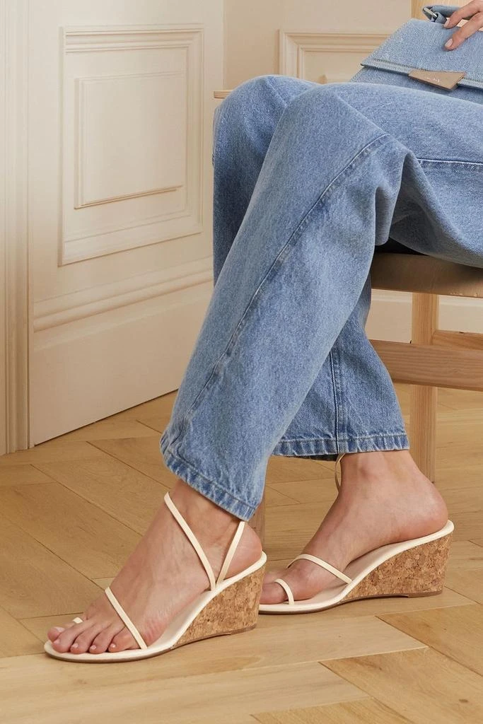 ANCIENT GREEK SANDALS Chora leather wedge sandals 2