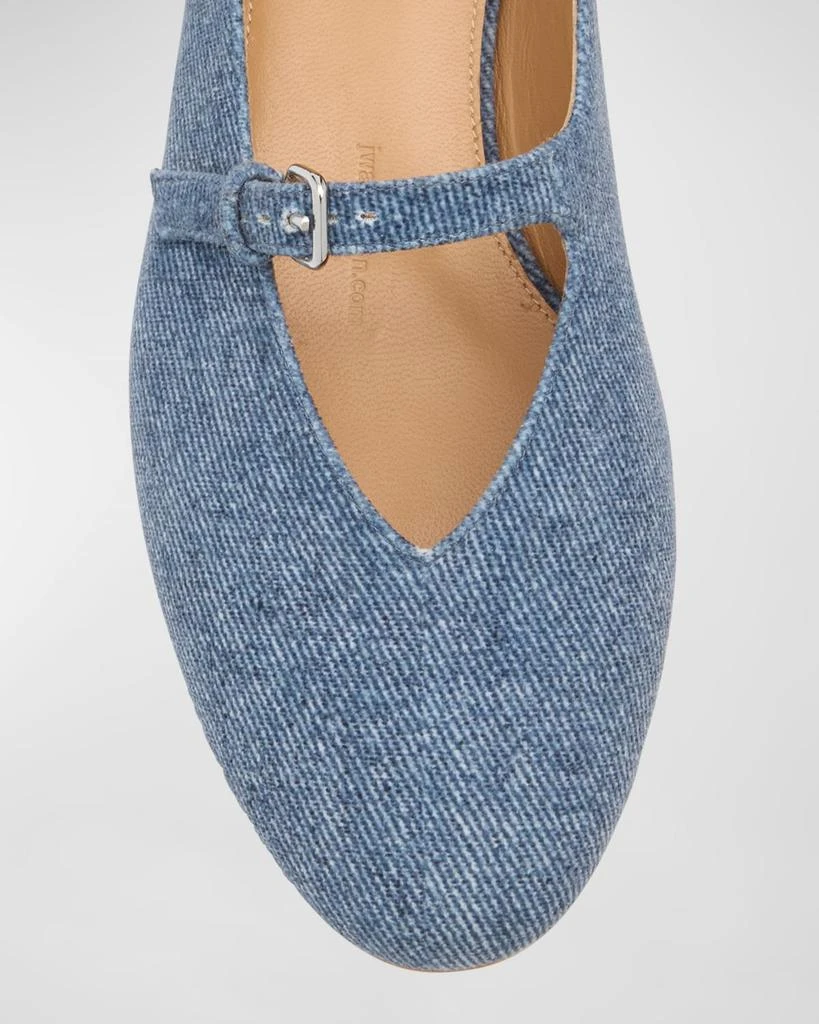 JW Anderson Denim Mary Jane Ballerina Flats 5