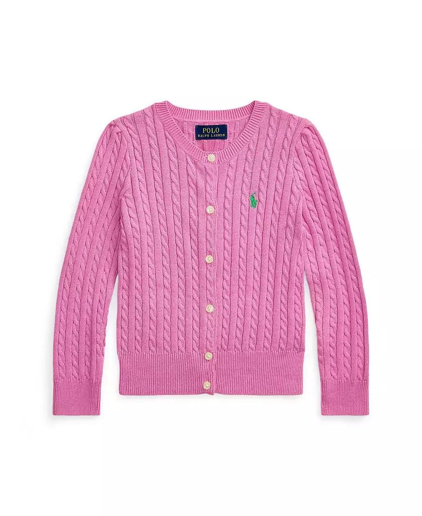 Ralph Lauren | Toddler and Little Girls Mini-Cable Cotton Cardigan