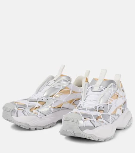 Versace Mercury leather-trimmed sneakers 5