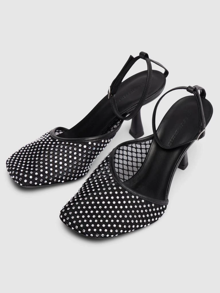 Christopher Esber 70mm Minette Veiled Mesh Heels 2