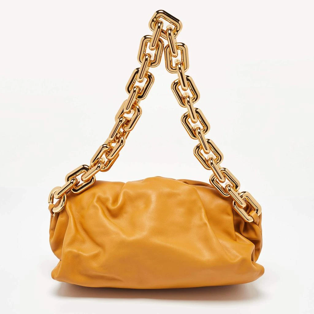 Bottega Veneta Bottega Veneta Mustard Leather Chain Pouch 4