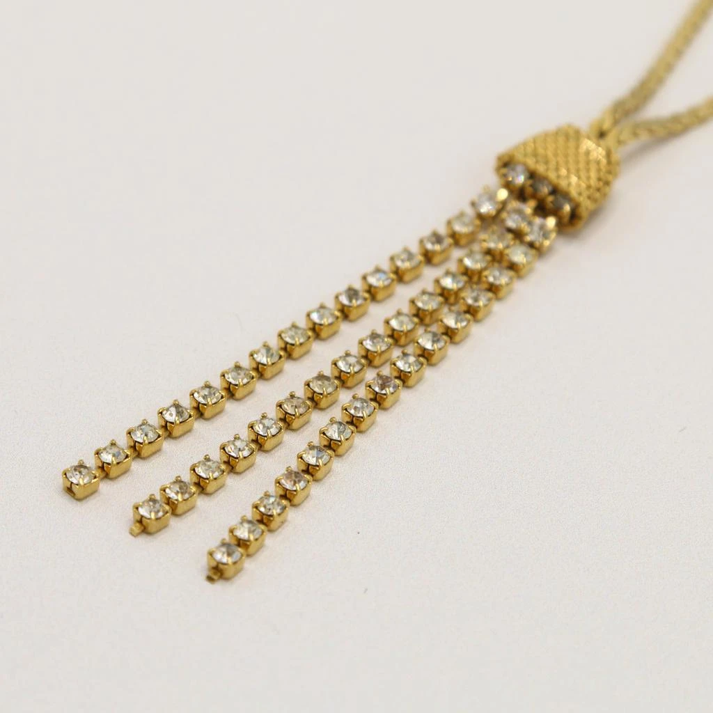 Orelia Vintage Vintage Crystal Tassel Drop Necklace 2