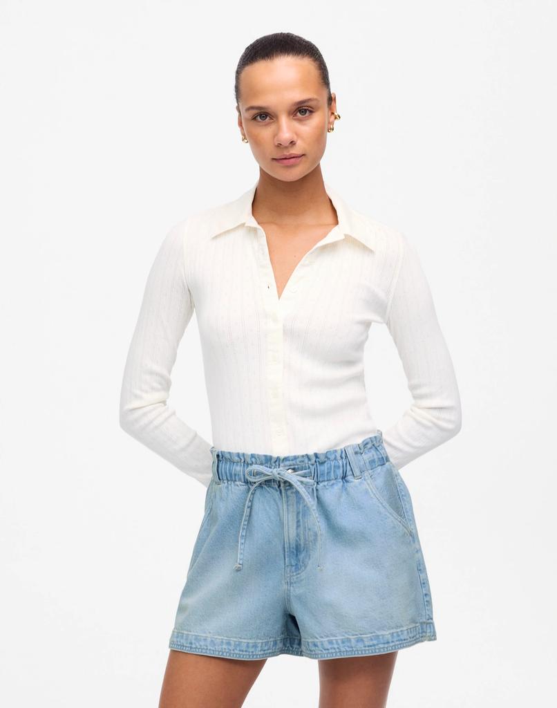 Madewell Tie-Waist Denim Shorts