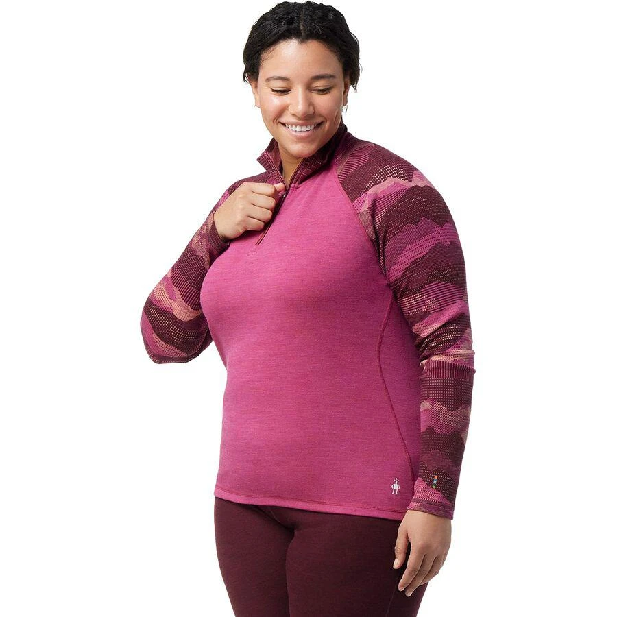 Smartwool Classic Thermal Merino Pattern 1/4-Zip Plus Top - Women's 1