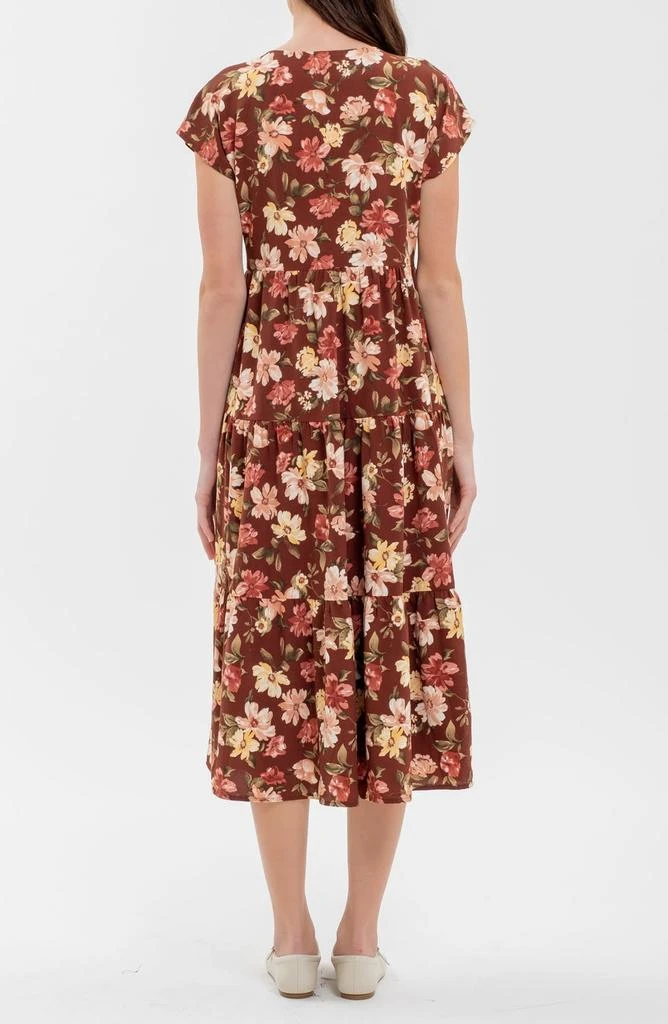 Blu Pepper Floral Button-Up Midi Dress 2