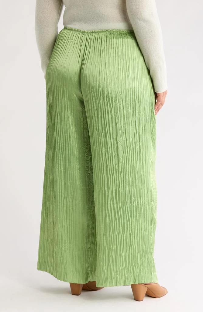 Vince Crushed Plissé Pull-On Pants 2