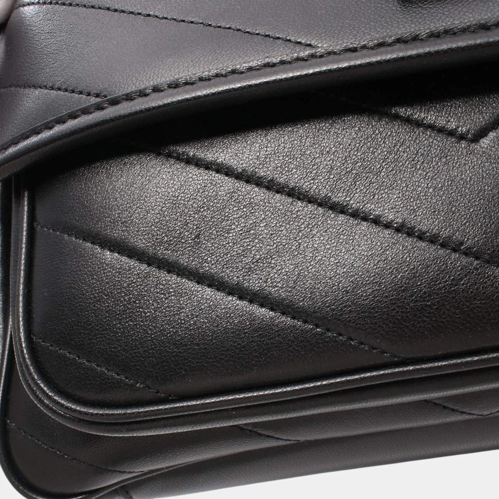 Yves Saint Laurent Saint Laurent Black Leather Shoulder Bag 6