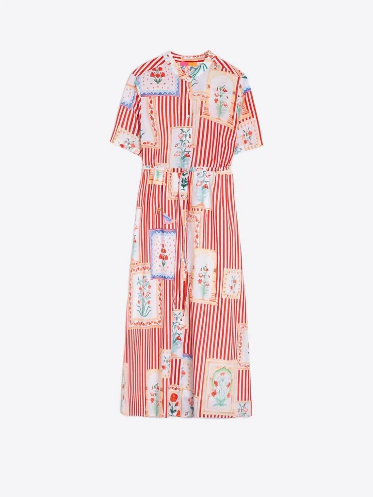 VILAGALLO Vilagallo - DRESS AROA PATCHWORK RAYAS PRINT 3