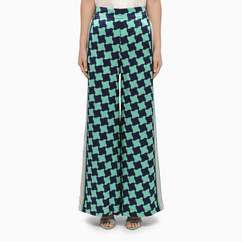 Casablanca Blue/light blue palazzo trousers 1