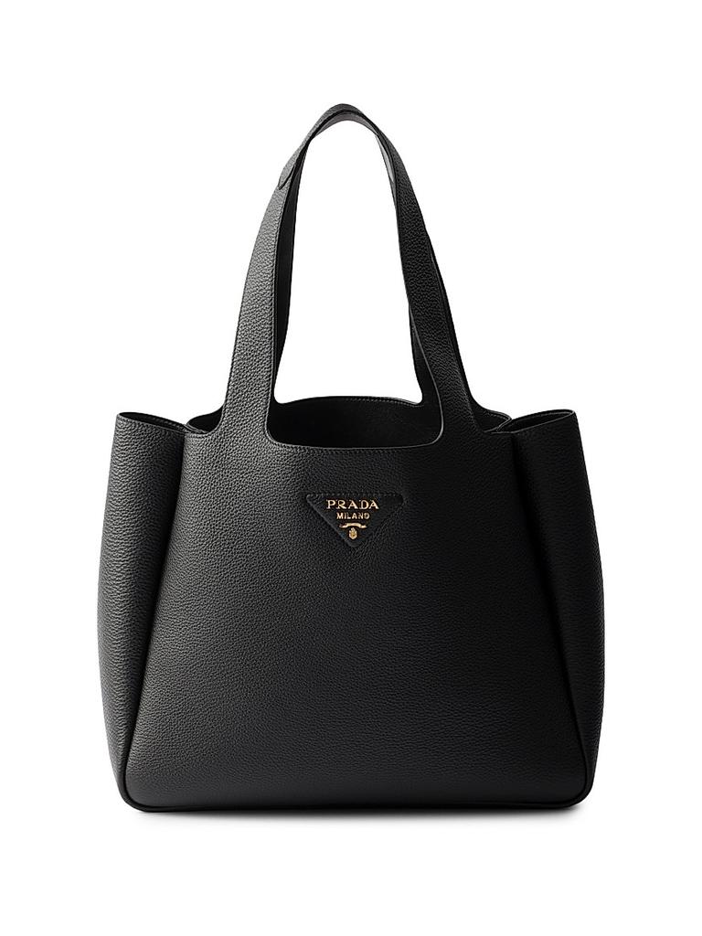 Prada Prada Pattina Black Nylon Women's Tote Bag 1BG189 ZOT