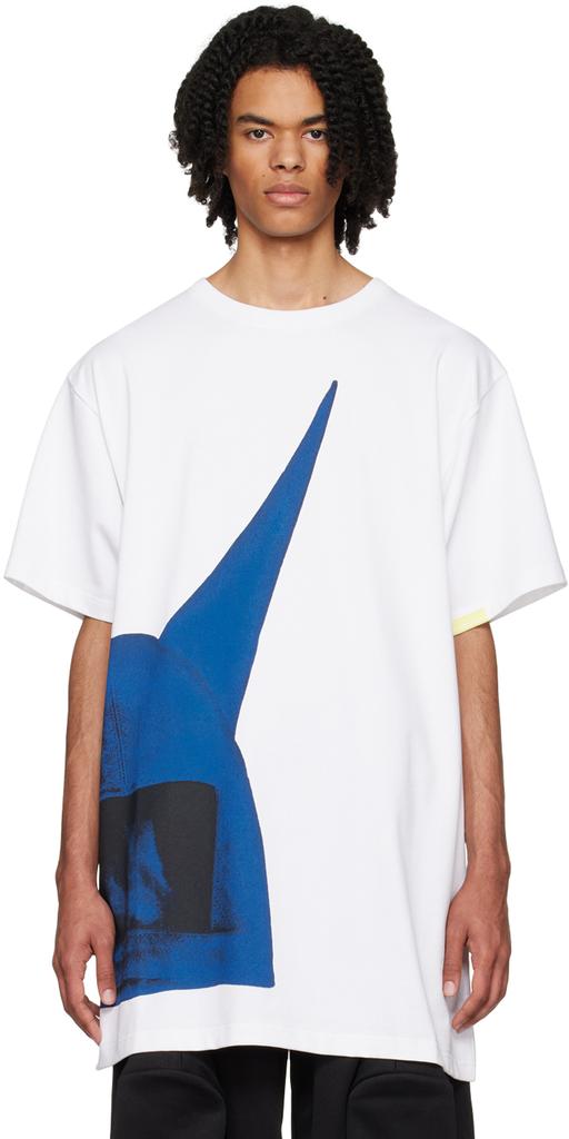 ANONYMOUS White Printed T-Shirt
