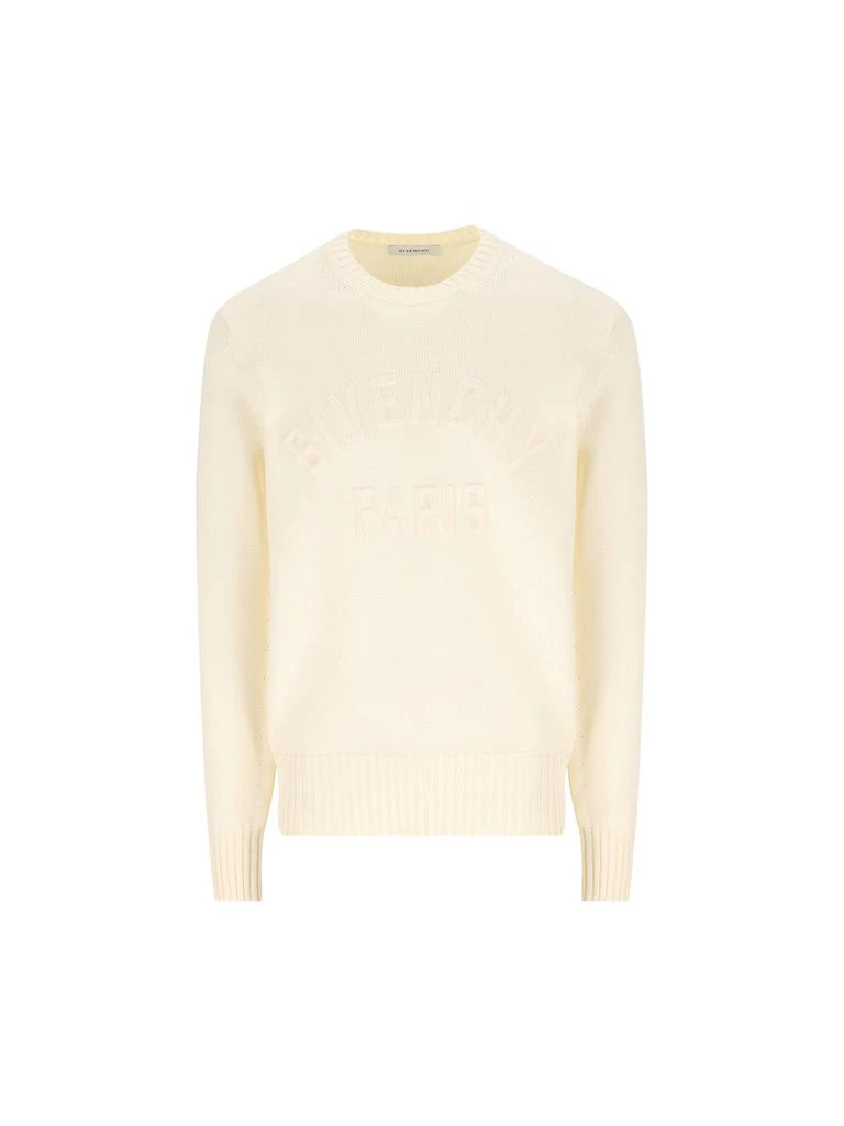 Givenchy Givenchy Logo Embroidered Knit Jumper from Cettire