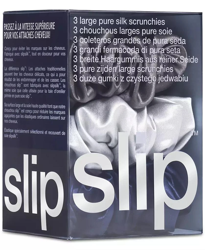 Slip 3-Pc. Pure Silk Large Scrunchies Set 10