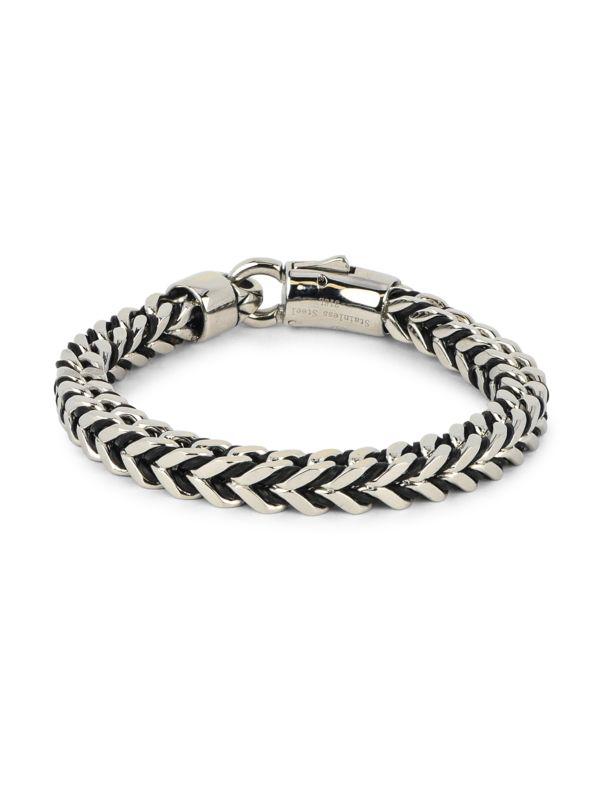 Jean Claude Stainless Steel Foxtail Chain Bracelet