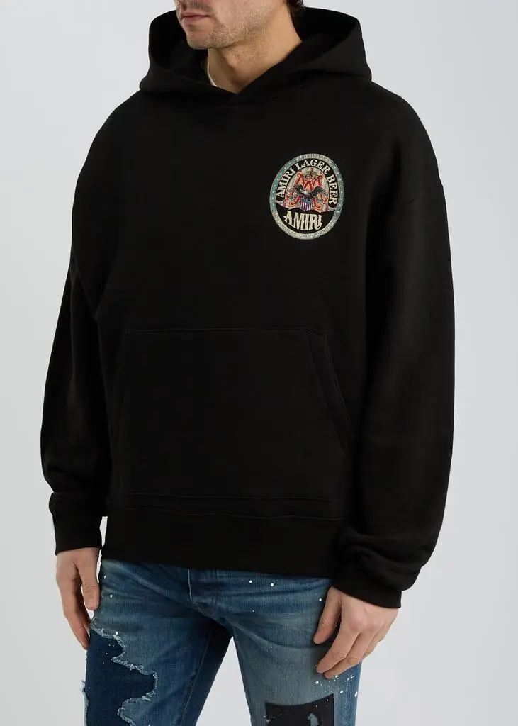 AMIRI Eagle hooded cotton sweatshirt 2