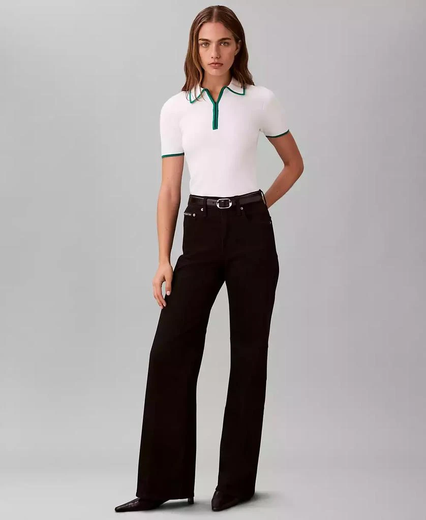 Calvin Klein Women's Ultra High Rise Wide Leg Jeans 3