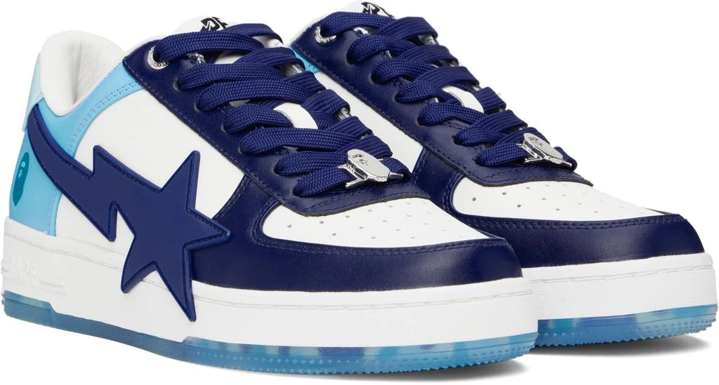 Bape White & Blue BAPE STA OS Sneakers 4