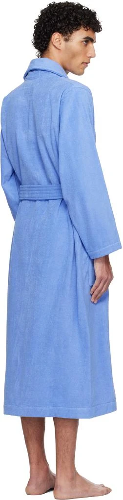Tekla Blue Terry Classic Bathrobe 3