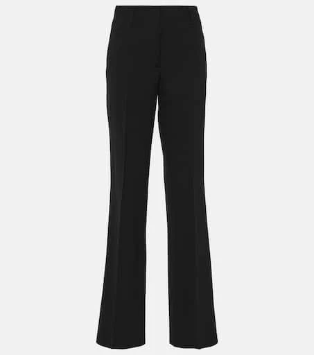 Dries Van Noten High-rise wool-blend straight pants 1