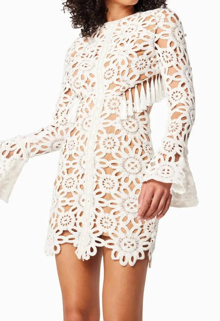 Elliatt - Live Dress  On Sale Now with Up to 60% Off | Discover Exclusive  Deals & Savings at BeyondStyle  Authentic Elliatt women > dresses > long  sleeve|3882890243|clothing|dresses|long-sleeve|patterned|polyester|white|women  with Limited-Time
