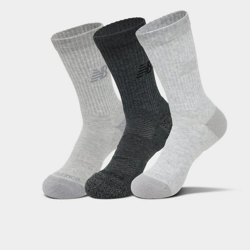 New Balance New Balance Active Lifestyle Striped Crew Socks (3-Pack) 1