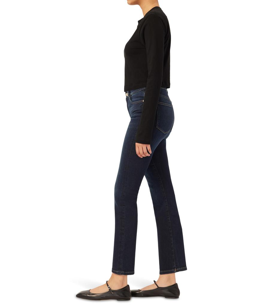 DL1961 Bridget Boot High-Rise Crop Jeans in Thunderbird