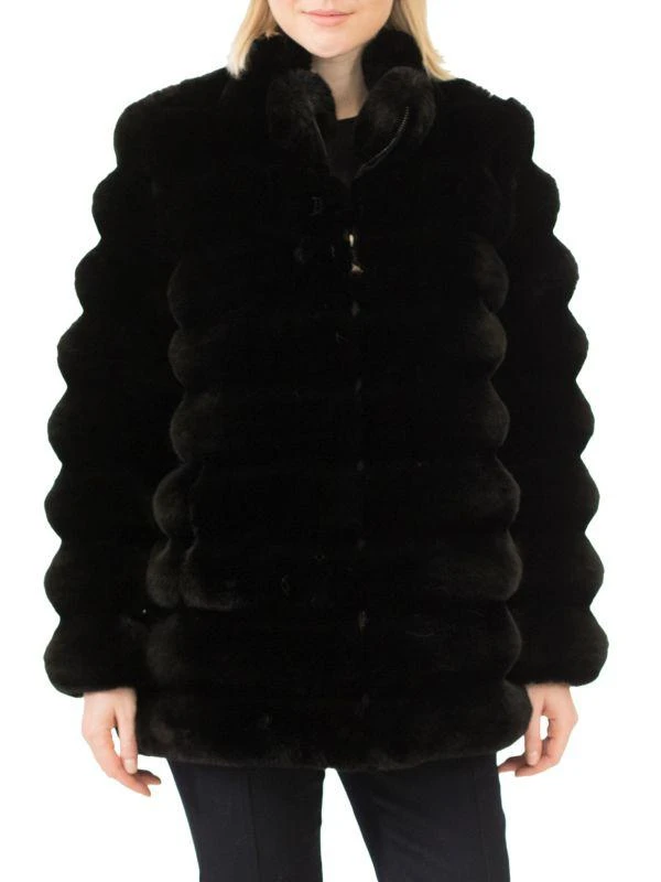 Grooved Faux Fur Coat – On Sale Now with Up to 48% Off Discover