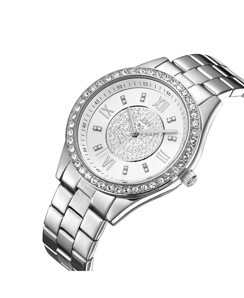 Jbw Women's Mondrian Jewelry Set Diamond (1/6 ct.t.w.) Stainless Steel Watch 3