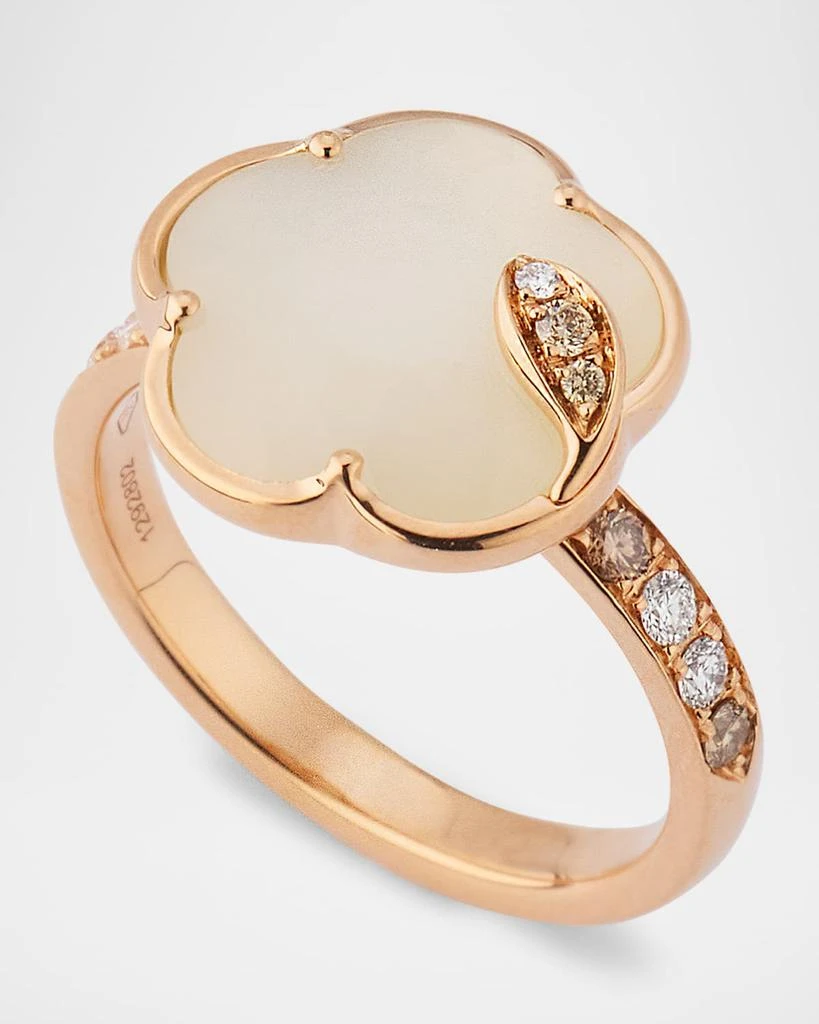 Pasquale Bruni Ton Joli 18K Rose Gold Diamond Ring with Moonstone and Mother-of-Pearl 3