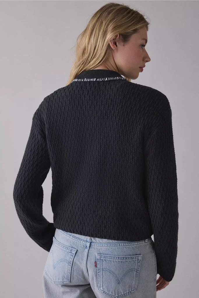 Obey OBEY Amelie Polo Collar Button Down Sweater 4