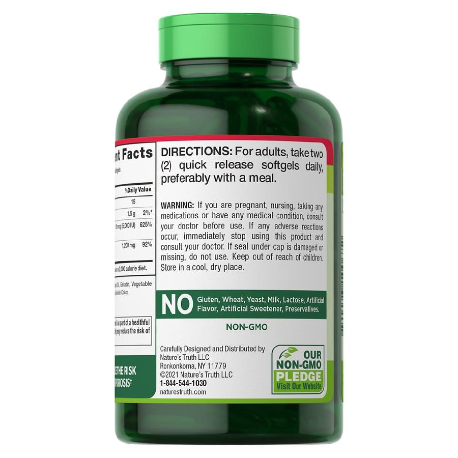 Nature's Truth Absorbable Calcium 1,200 mg plus D3 5,000 IU