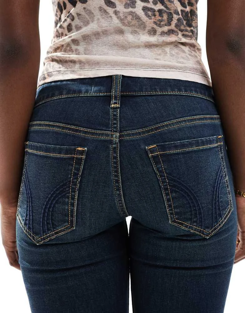 HOLLISTER Hollister low rise flare jean in dark rinse 5