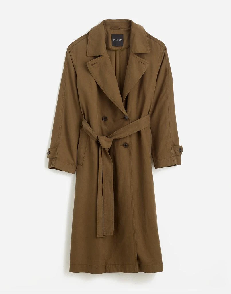 Madewell Belted Trench Coat in Drapey Twill 6