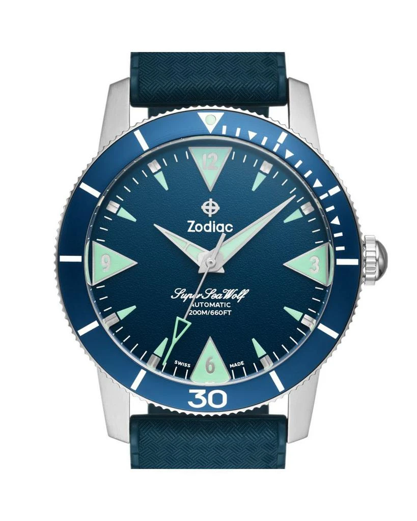 ZODIAC Skin Diver Automatic Rubber Strap Watch, 39mm 3