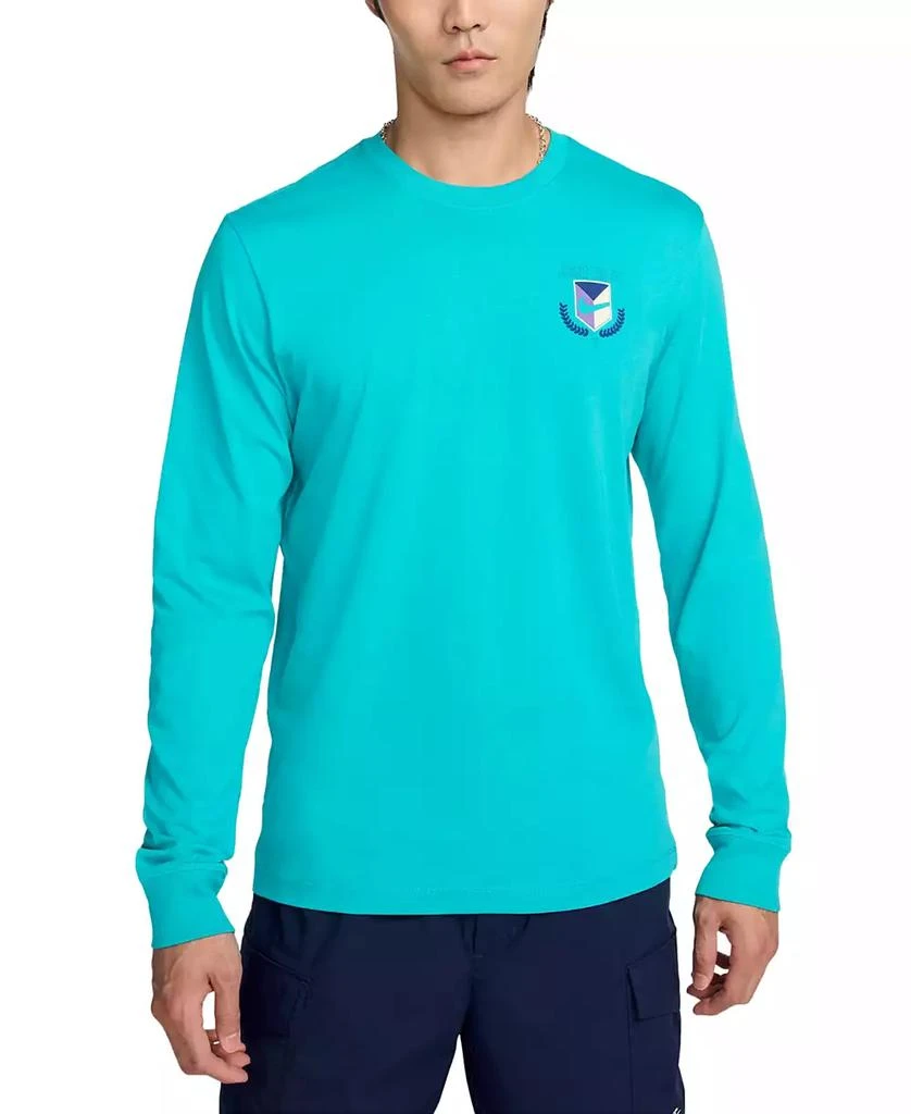 NIKE Sportswear Men's Long Sleeve Crewneck Logo T-Shirt 1
